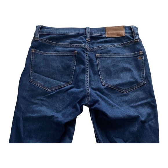 Madewell Roadtripper Medium Wash Denim Straight Raw Hem Skinny Ankle Jeans 25x27 - Picture 7 of 11